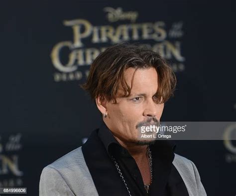 Actor Johnny Depp Arrives For Premiere Of Disneys Pirates Of The