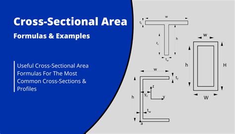 Cross Sectional Area Formulas For Different Shapes And Sections