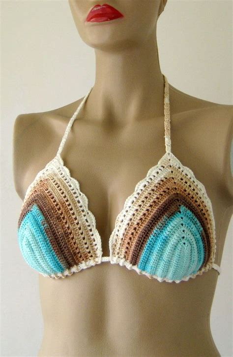 Carga Express Batik Color Crochet Bikini Superior Las Crochet Bikini