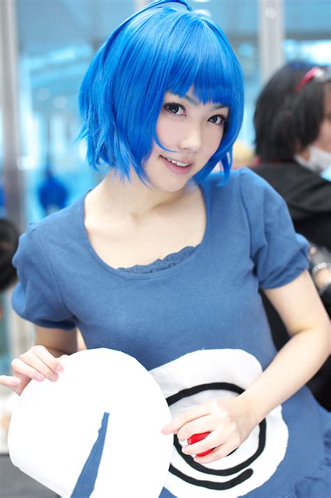 ahoge blue hair cosplay jumper kaieda kae pokemon poliwag tail