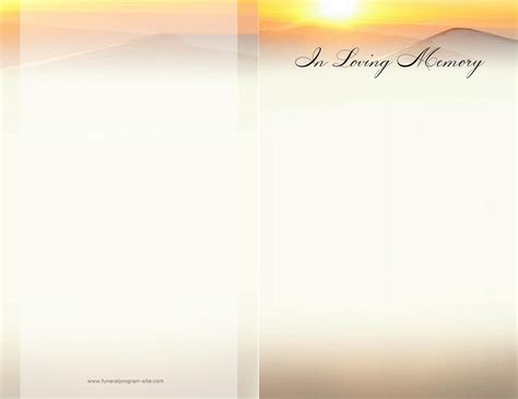 Editable Pdf Funeral Program Template Summit Design By The Funeral