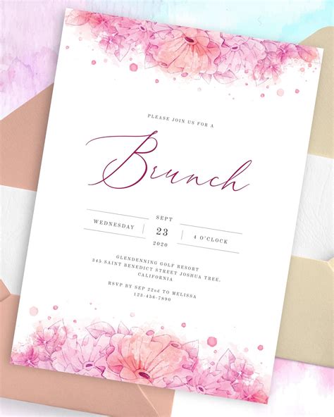 Invitation For Brunch Brunch Invitation Card Brunch Invitations