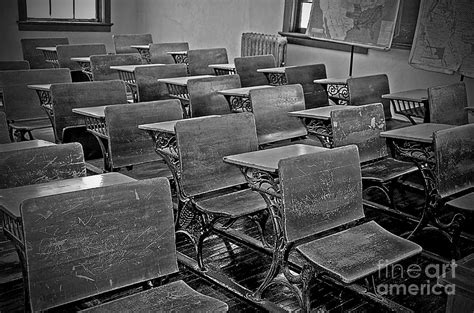 Vintage Old School Classroom Photograph By Valerie Garner