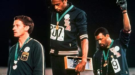 today in sports history black power salute at 1968 summer olympics