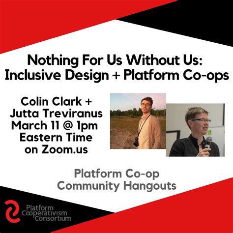 Platform Co Op Community Hangout With The Inclusive Design Research