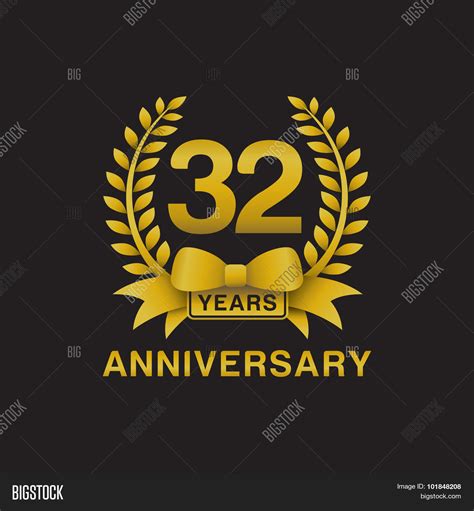 32nd Anniversary Vector And Photo Free Trial Bigstock