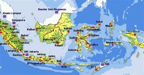 Gambar Peta Indonesia Lengkap Dengan Nama Provinsi Dan Ibukota Info