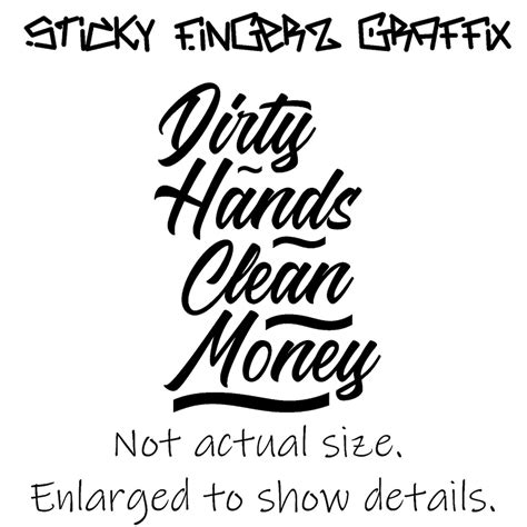 Dirty Hands Clean Etsy