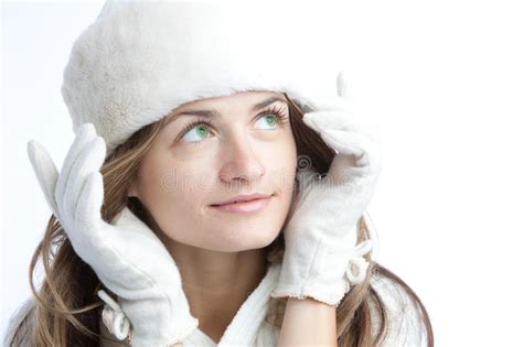 Chilled Female Face Covered In Ice Stock Photo Image Of Characters