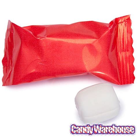 Red Wrapped Buttermint Creams 300 Piece Case Red Packet Mint Creams