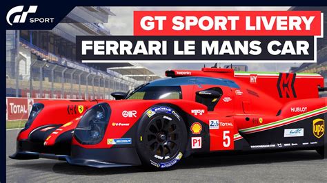 Check spelling or type a new query. Ferrari LMP1 Le Mans Car Livery Design - GT SPORT - YouTube