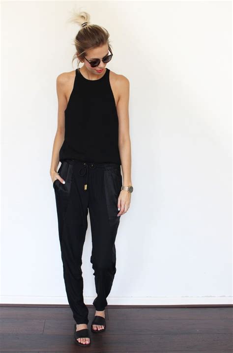 Black Jogger Outfit Ideas What Up Now