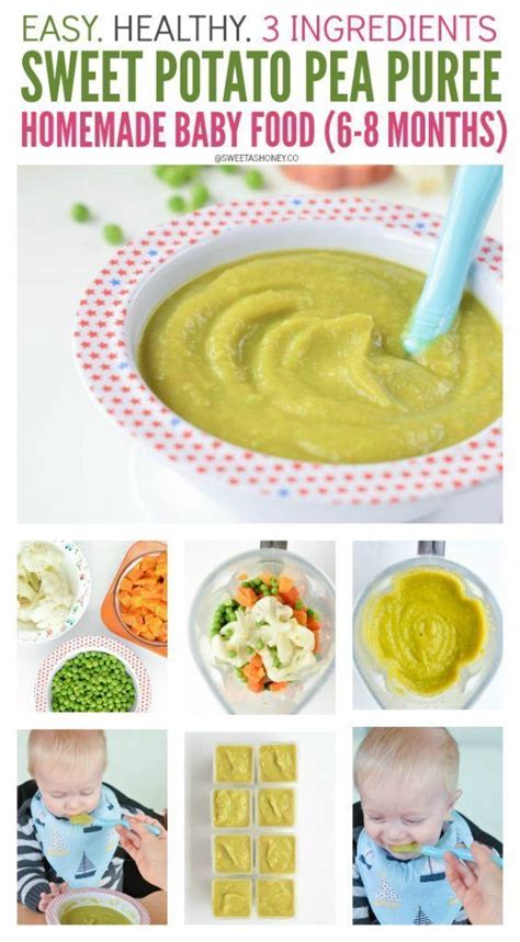 Options are available in jars and. Sweet Potato Puree Baby Recipe with pea and cauliflower ...