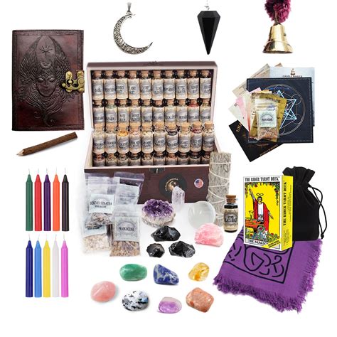 Buy Witchcraft Kit Wiccan Altar Supplies With 101 Witch Supplies And