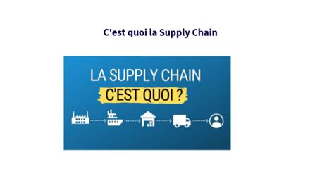Cest Quoi La Supply Chain