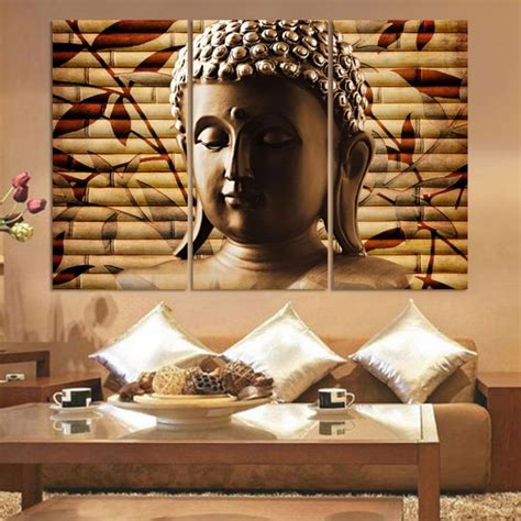 3pieces Classical Buddha Painting Buddha Wall Art Buddha Home Decor