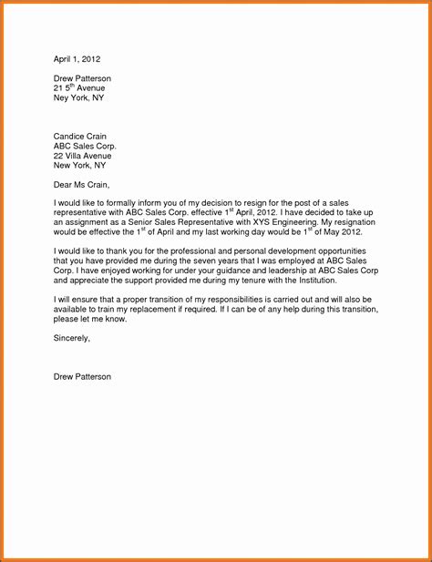 9 Resignation Letter Template Uk Sampletemplatess Sampletemplatess