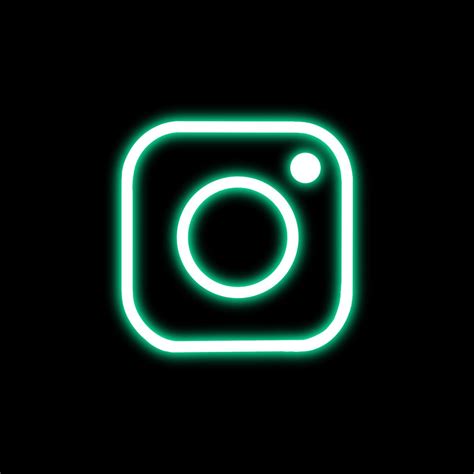 Neon Green Instagram Icon Neon Green Instagram Logo Instagram Logo