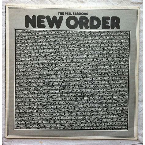 The Peel Sessions By New Order 12inch With Airwaytovesten Ref114348167
