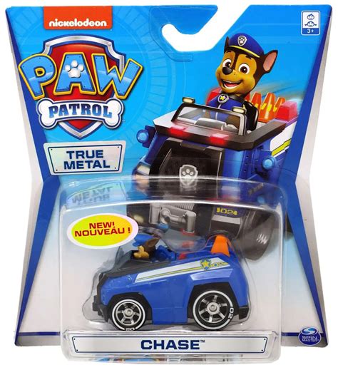 Paw Patrol True Metal Chase Diecast Car Version 1 Spin Master Toywiz