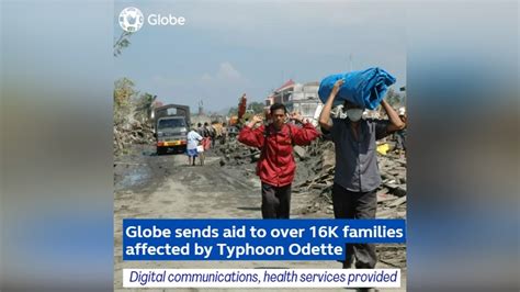 globe namahagi ng ayuda sa mahigit 16k pamilya na naapektuhan ni bagyong odette rmn networks