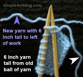 Russian join tutorial for crochet and knitting. Joining Yarn in Knitting - How to Add a New Ball of Yarn