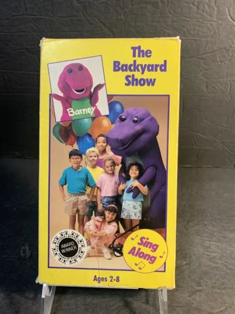 Barney The Backyard Show Vhs Cassette Sing Along 1992 Sandy Duncan