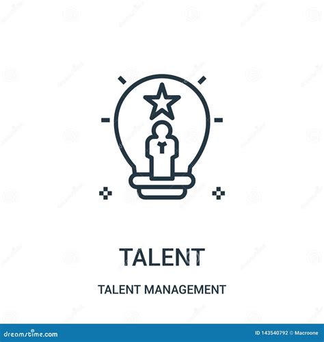 Talent Icon Vector From Talent Management Collection Thin Line Talent