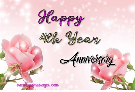 2020 Heartfelt Happy Anniversary 4th Year Wishes Sweet Love Messages