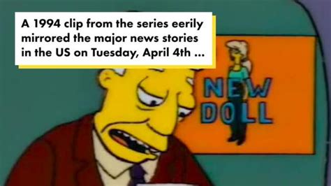 The Simpsons Predicted Donald Trump Arrest Barbie Movie Nt News