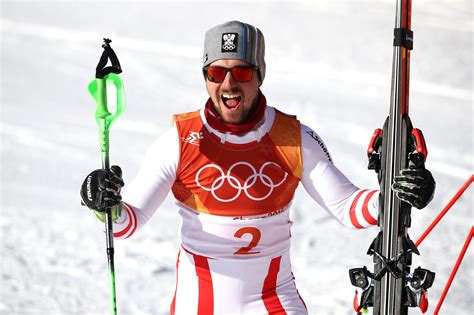 From wikimedia commons, the free media repository. Hirscher ends long wait for Olympic gold with victory in men's Alpine combined at Pyeongchang 2018