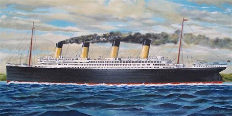 Titanic Painting By Rb Mcgrath