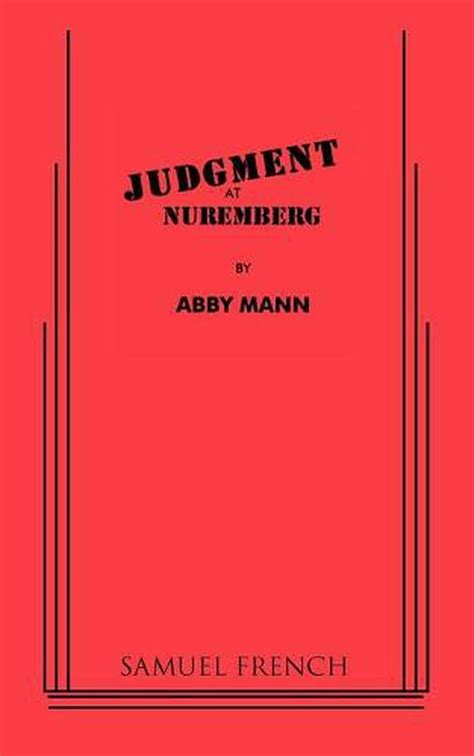 Judgment At Nuremberg By Abby Mann English Paperback Book Free