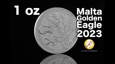 1 Oz Malta Golden Eagle Silver Coin 2023 Youtube