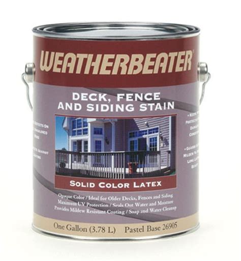 Weatherbeater Deck Fence And Siding Stain Solid Pastel Base 1 Gal