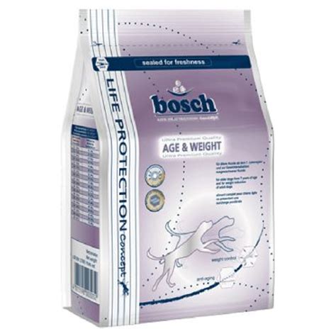 Tiny dogs may need more frequent meals. bosch Senior Age & Weight Dry Dog Food | zooplus