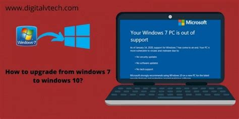 How To Upgrade From Windows 7 To Windows 10 Digitalvtech
