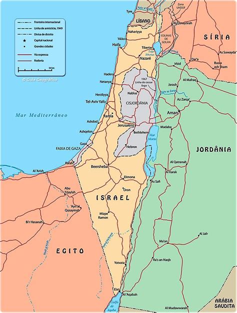 Mapa De Israel Israel Mapa Online