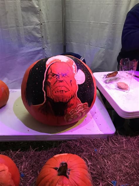 Thanos Pumpkin At Rise Of The Jack Olanterns Long Island Ny R