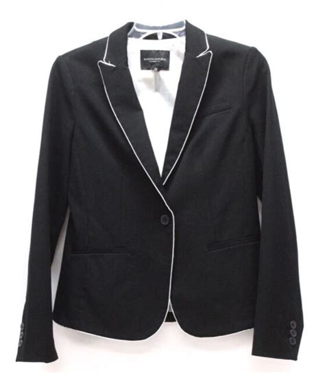 womens black banana republic blazer suit jacket recent classic fit one button 2 ebay