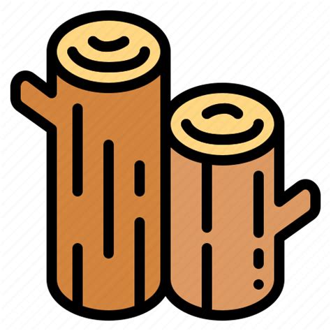 Firewood Stack Trunk Wood Icon Download On Iconfinder