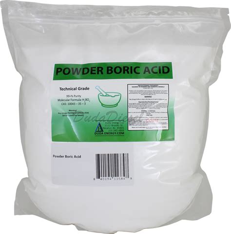 Powder Boric Acid 10 Lb Free Shipping Borp10f Dudadiesel