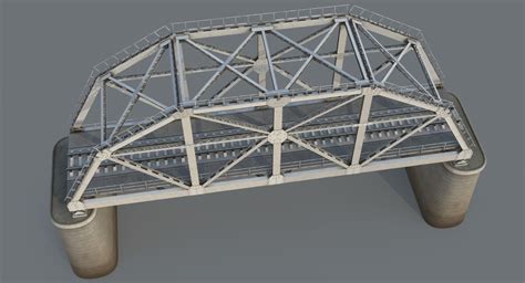 Railway Bridge 3d Model