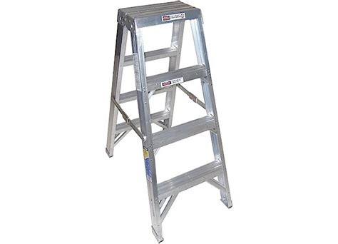 Werner Step Ladder Fiberglass Parts Workstation 7 Tread Aluminium
