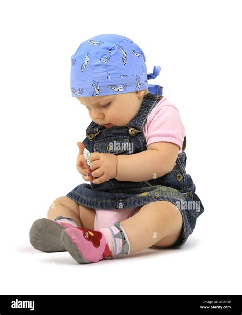 Baby With Sweets Stock Photo Alamy