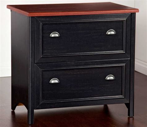Select a filing cabinet with features like locking drawers for increased security or casters for mobility. Wood Black Lateral File Cabinet - Home Furniture Design