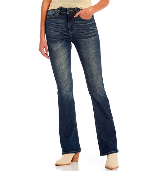 Vigoss Jeans High Rise Dark Wash Bootcut Jeans Dillards