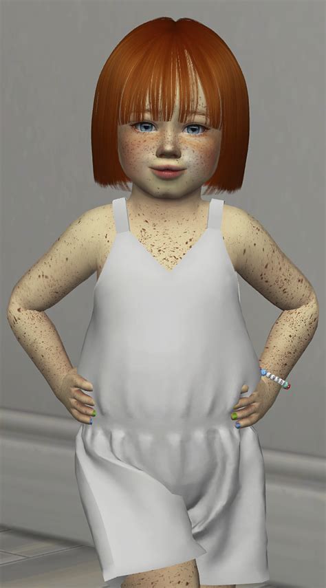 Leah Lillith Cassie Hair Kids And Toddler Version Redheadsims Cc