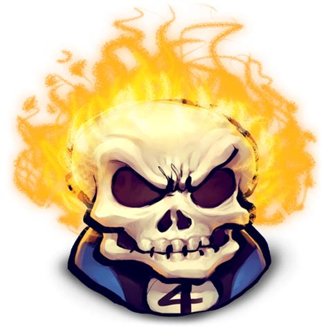 Download Free Ghost Rider Face File Icon Favicon Freepngimg