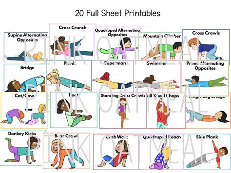 Printable Stretches For Children Ubicaciondepersonascdmxgobmx